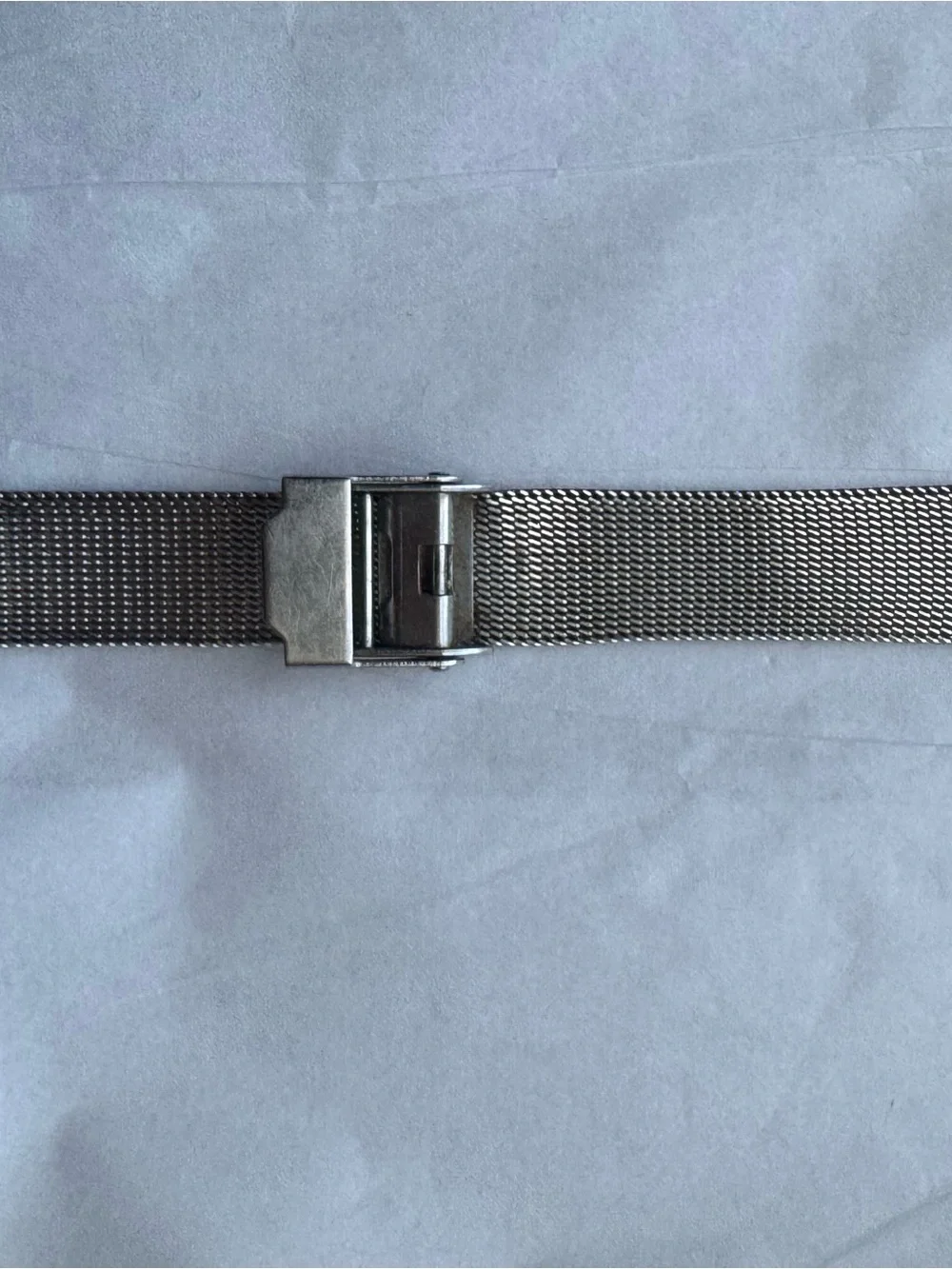 Skagen Denmark Platinum Plated Crystal Accent Mesh Watch